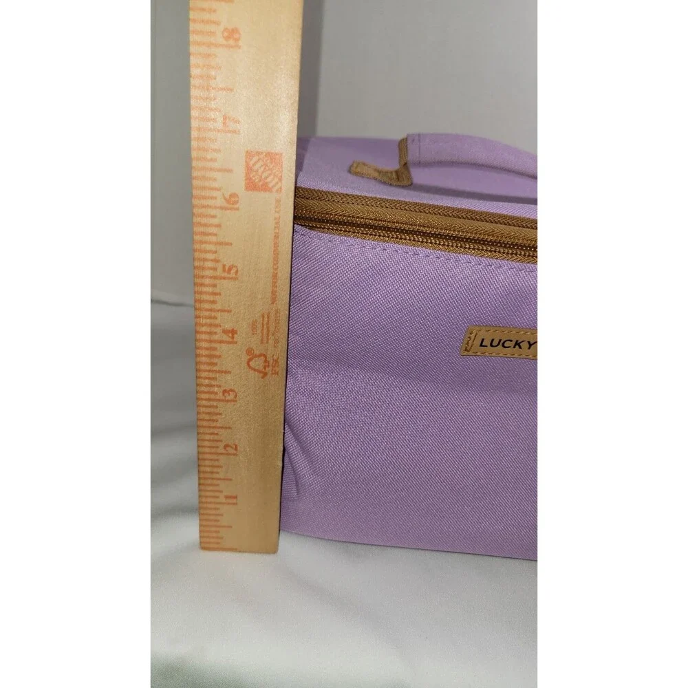 Lucky Brand Purple Lunch Bag Insulated with Detachable Strap 10x7x7.5